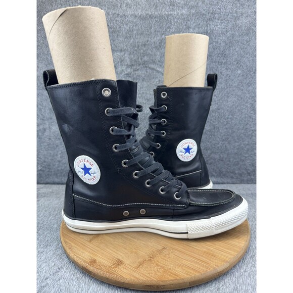 Converse All Star Shoes Mens Size 11 High Top Moc Toe Leather Boots 125649C - Picture 5 of 11